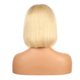 Straight Bob Wigs 100% Virgin Human Hair Lace Front Wigs with Baby Hair