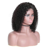 Curly Bob 100% Virgin Human Hair Lace Front Wigs For Black Women