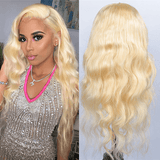 Pure 613 Blonde Body Wave Lace Front Wigs 100% Virgin Human Hair with Baby Hair