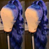 Blue Body Wave Lace Front Wigs 100% Virgin Human Hair with Baby Hair