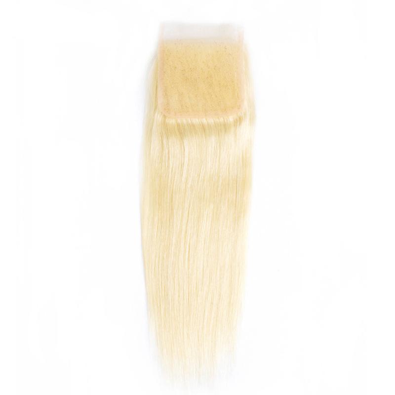 613 Blonde 4X4 Transparent Lace Closure
