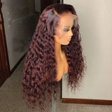 99J Curly 100% Virgin Human Hair 200% Density Lace Front Wigs
