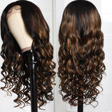 Flash Sale 30inch 150% Density Body Wave Highlight 13x4 Lace Front Wigs