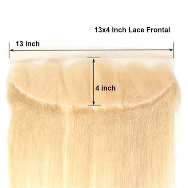 613 Blonde Straight Brazilian Virgin Hair 13x4 Lace Frontal