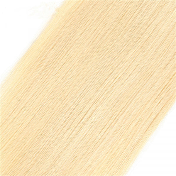 613 Blonde Virgin Hair Weave Straight 4 Bundles Deals High Quality Extensions