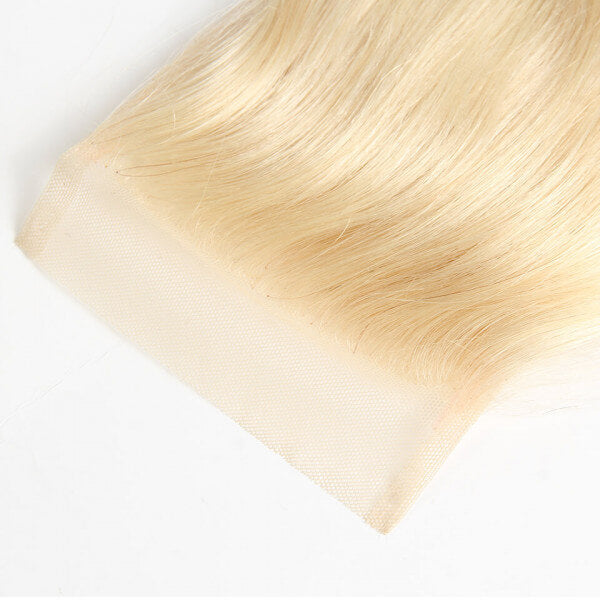 Brazilian 613 Blonde Body Wave 4x4 Closure with 3 PCS Top Quality Bundles