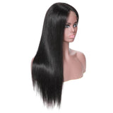 Straight 13x6 Lace Front 100% Virgin Human Hair Wig Pre-Pluceked with Baby Hair