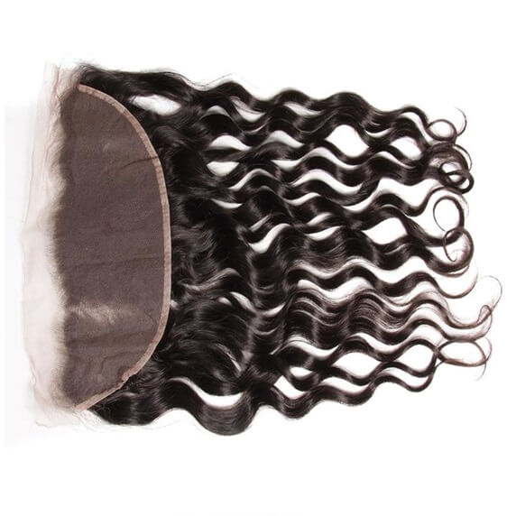 Brazilian Natural Wave 13x4 Ear to Ear Lace Frontal with 3 PCS Top Quality Bundles