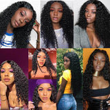 Super Nartual Swiss HD Lace Front Curly 100% Virgin Human Hair Wig