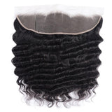 Loose Deep Wave 13x4 Ear to Ear Lace Frontal with 3 PCS Brazilian Bundles