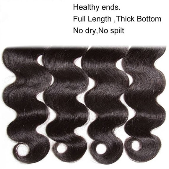 10A Brazilian Virgin Hair Weave Body Wave 4 Bundles Deals High Quality Extensions