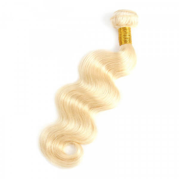 613 Blonde Virgin Hair Weave Body Wave 4 Bundles Deals High Quality Extensions