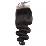 Body Wave Virgin Hair 6x6 Transparent Lace Closure 14-20Inch