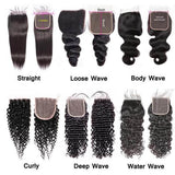 Swiss HD Lace 13x4 Frontal with 3pcs 12A Bundles Multiple Texture