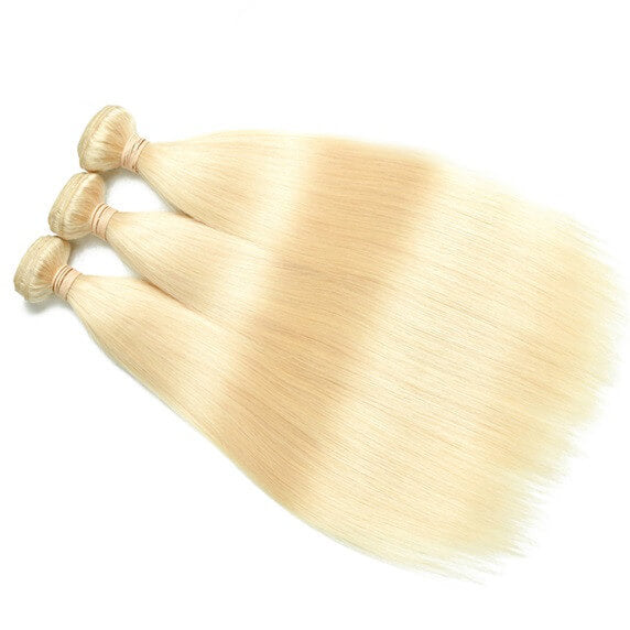 3pcs 613 Blonde Bundles Straight Weave Virgin Hair Extension 3 Bundle Deals