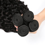 Water Wave 3/4 Bundles Deal Raw Indian Human Hair