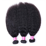 Peruvian 3pcs Bundles Kinky Straight Weave Virgin Hair Extension 3 Bundle Deals