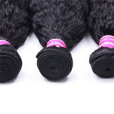 Peruvian 3pcs Bundles Kinky Straight Weave Virgin Hair Extension 3 Bundle Deals