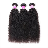 High Quality 13x4 Ear to Ear Kinky Curly Lace Frontal with 3 PCS Brazilian Bundles