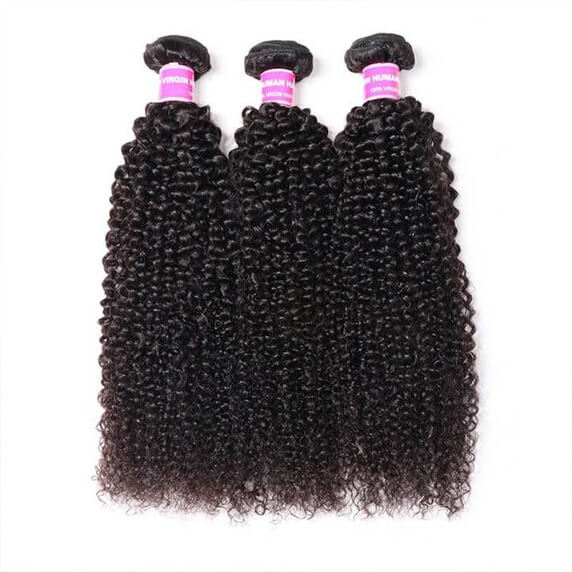 Peruvian 3pcs Bundles Kinky Curly Weave Virgin Hair Extension 3 Bundle Deals