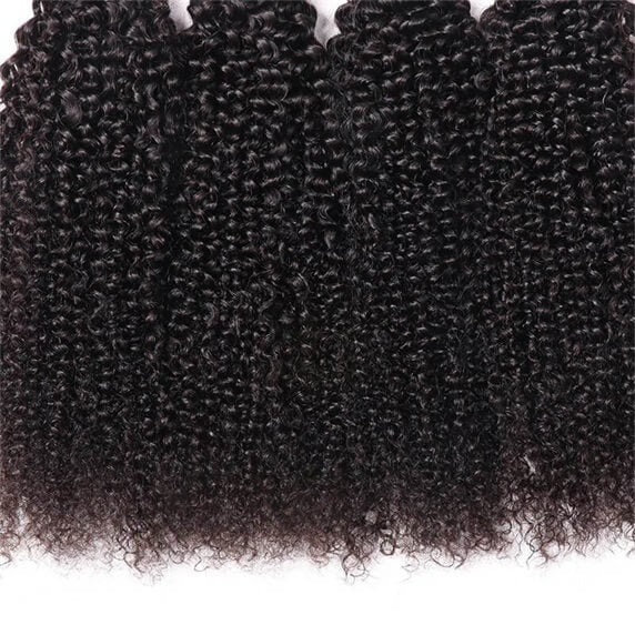 10A Virgin Hair Weave Kinky Curly 4 Bundles Deals High Quality Extensions