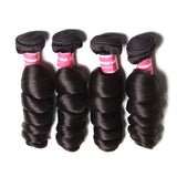 Malaysian Virgin Hair Weave Loose Wave 4 Bundles Deals High Quality Extensions