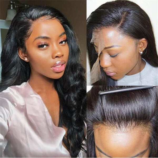 Skin Melt HD Lace Body Wave 13*4 Lace front Wigs 100% Virgin Human Hair