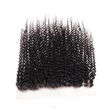 High Quality 13x4 Ear to Ear Kinky Curly Lace Frontal with 3 PCS Brazilian Bundles