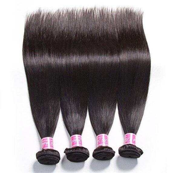 10A Brazilian Virgin Hair Weave Straight 4 Bundles Deals High Quality Extensions