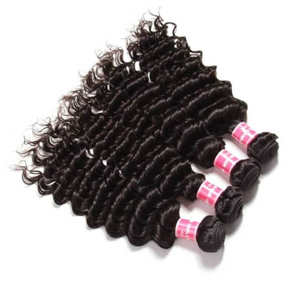 Peruvian Virgin Hair Weave Deep Wave 4 Bundles Deals High Quality Extensions
