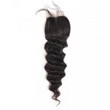 Loose Deep Wave Virgin Hair 4x4 Transparent Lace Closure