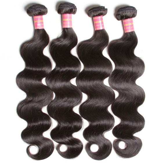 10A Brazilian Virgin Hair Weave Body Wave 4 Bundles Deals High Quality Extensions