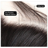 Peruvian Hair Straight 13x4 Virgin Hair Lace Frontal