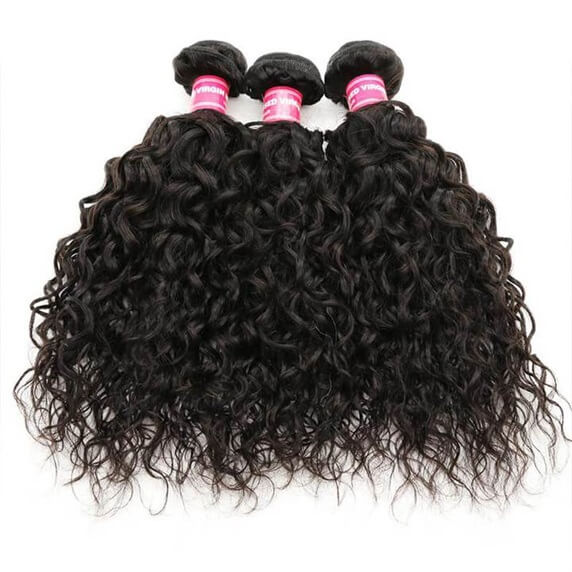 Malaysian 3pcs Bundles Water Wave Weave Virgin Hair Extension 3 Bundle Deals